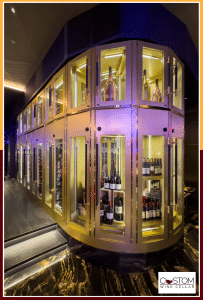 Modern Commercial WIne Cellars for Las Vegas Steakhouse